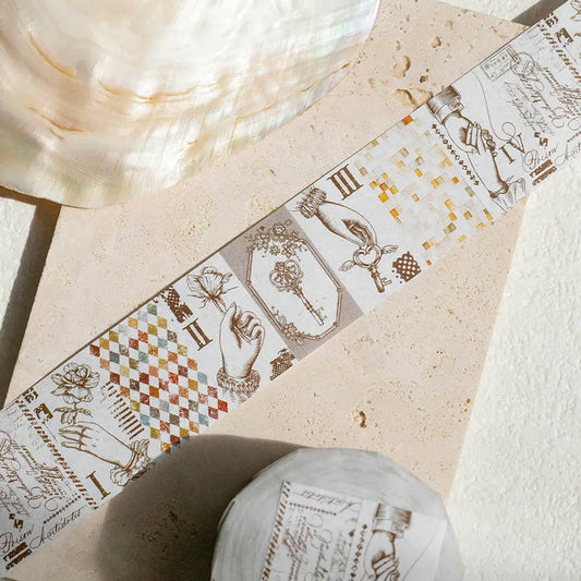Label Sticker Roll | Journal Pages collab: A Tale of Us (3cm)