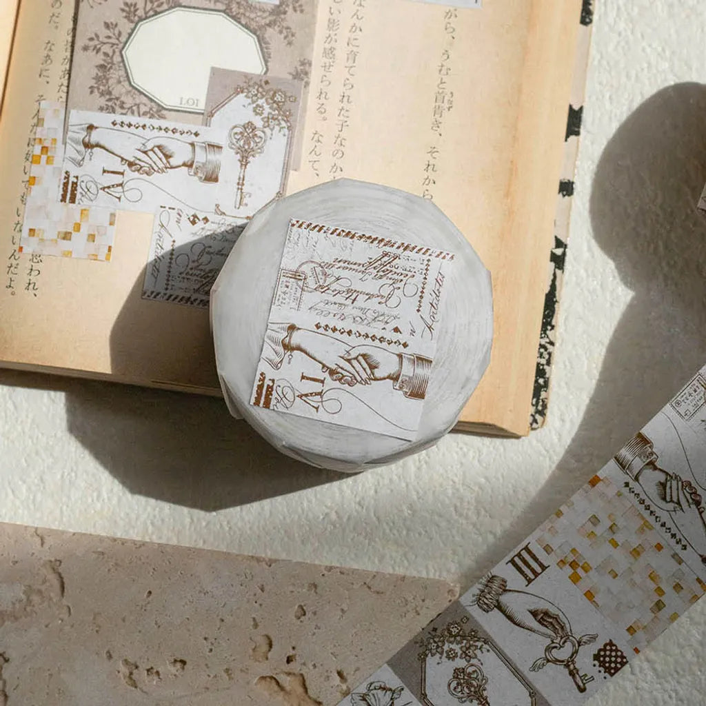 Label Sticker Roll | Journal Pages collab: A Tale of Us (3cm)
