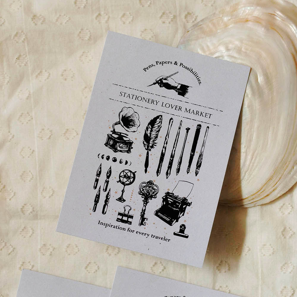 Postcard | Stationery Lover Market “Antique Stationery”