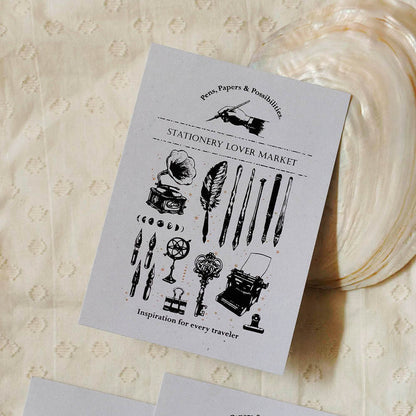 Postcard | Stationery Lover Market “Antique Stationery”