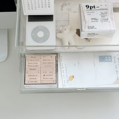 Phavourite.co | 9pt. (4) Tiny Text Rubber Stamps (18 options)