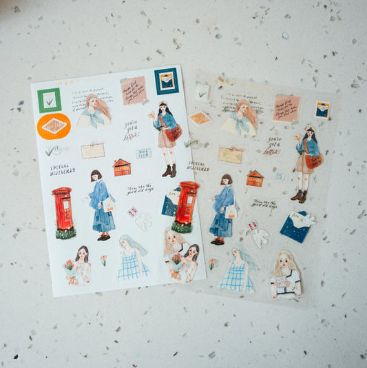 La Dolce Vita A6 Stickers | You've got a letter set