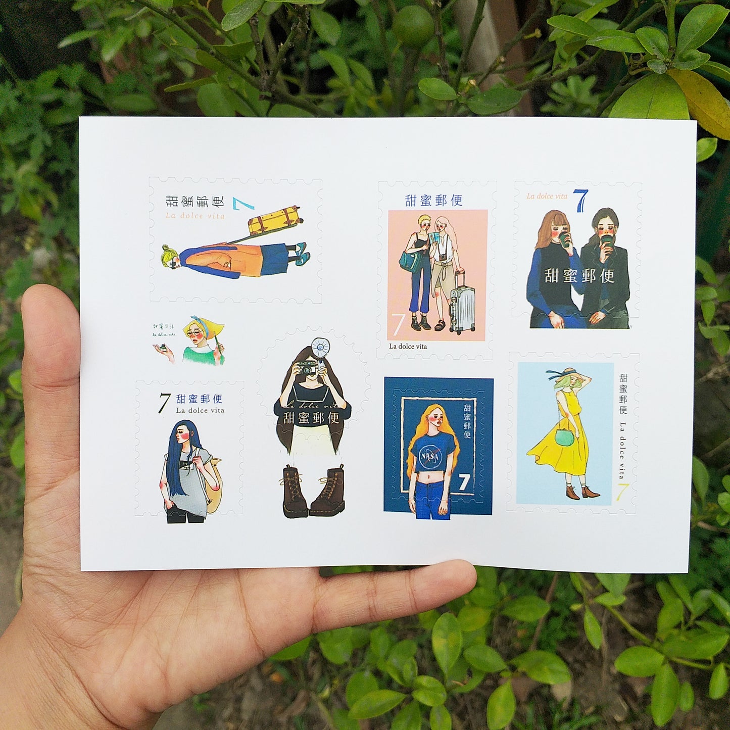 Post Stamp Stickers (with variants)