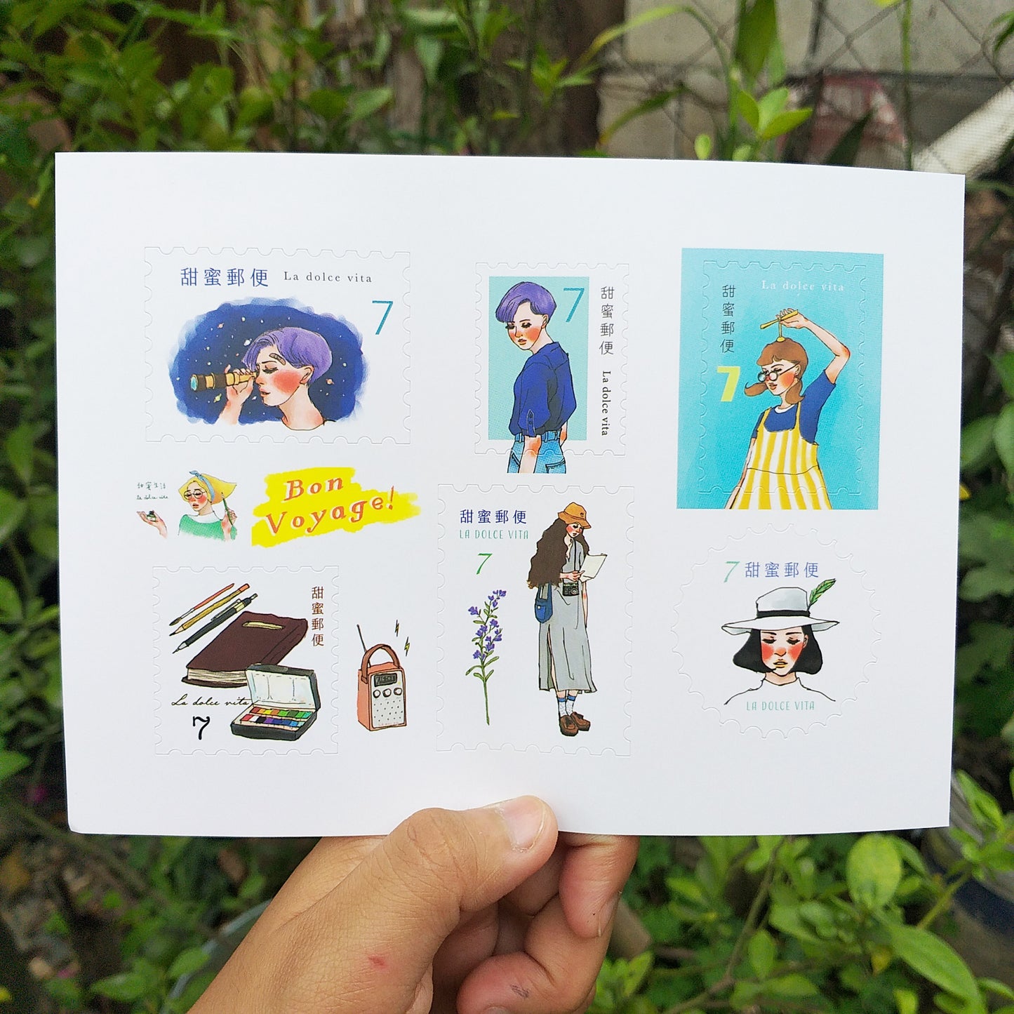 Post Stamp Stickers (with variants)