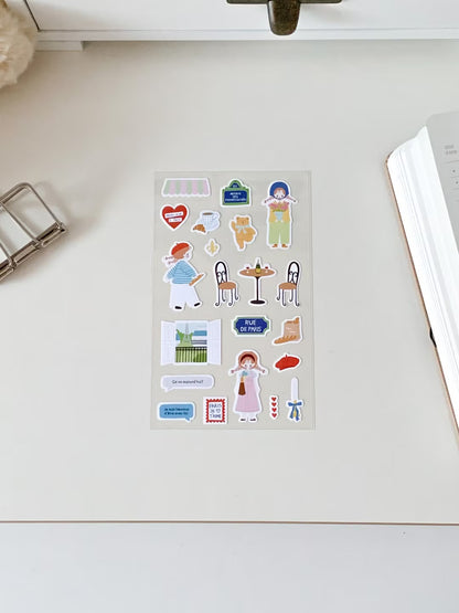 Maison de Summer Stickers | Daily Sticker - A Paris afternoon