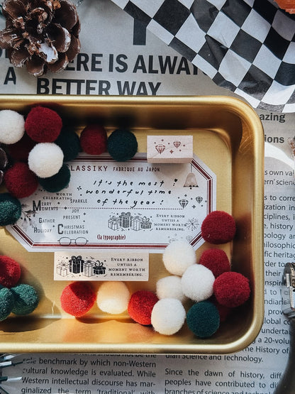 (PRE ORDER) penspapersplanner Stamps | A Series for Festive and Celebration Part 1 (7 designs)