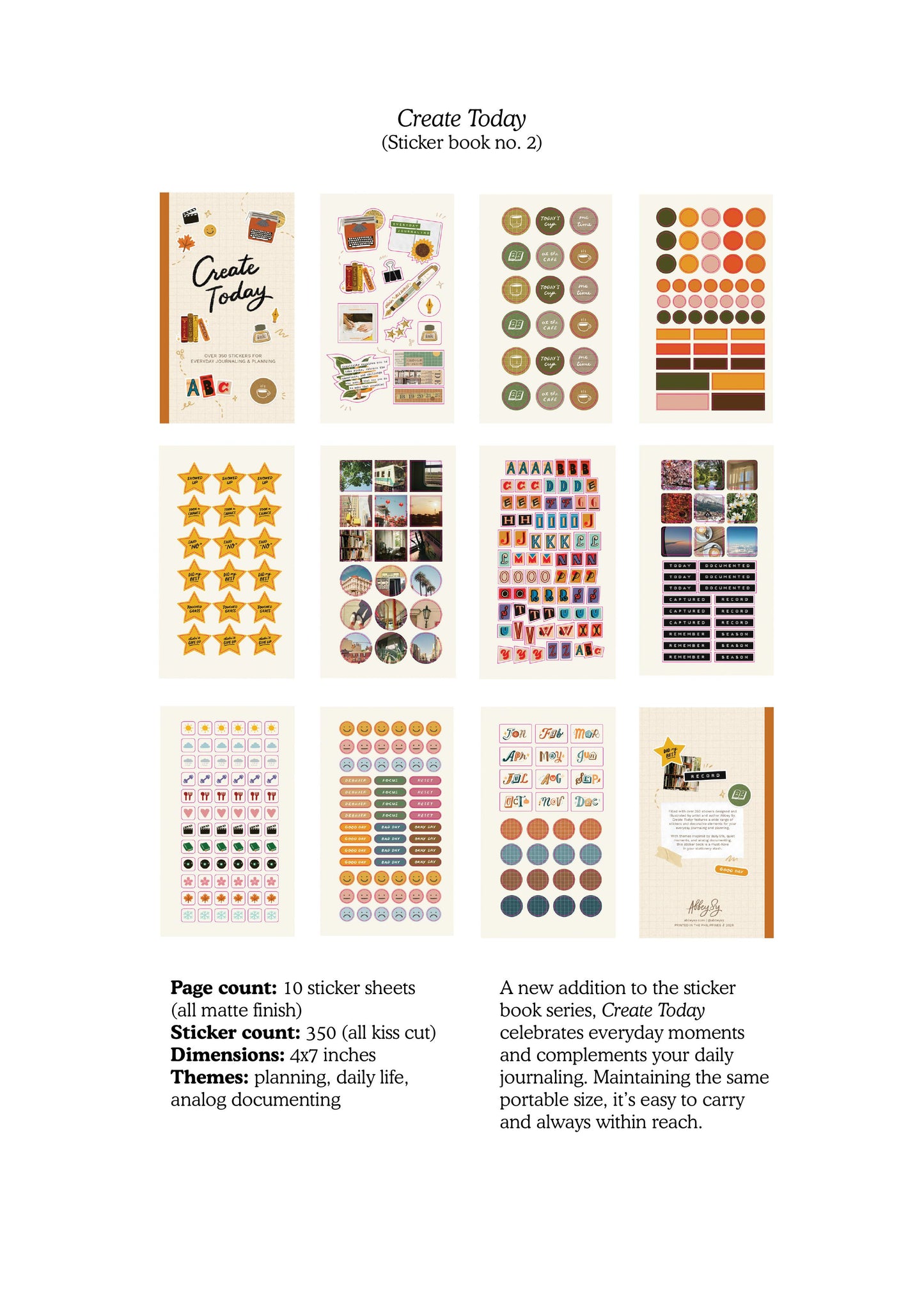 Sticker Book | Create Today (Use the code BANK10 to get 10% off orders paid thru Bank Transfer)