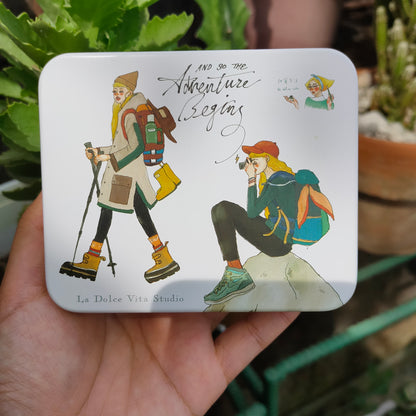 Stickers in Tin Box | Bon voyage / Faraway journey