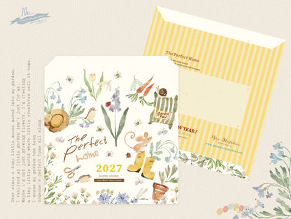 (PRE ORDER) Meow Illustration 2027 The Perfect Home Monthly Calendar