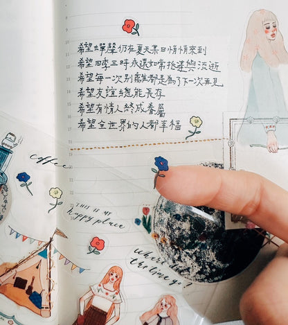 Clear Stickers | Camping life