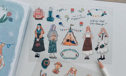 Clear Stickers | Camping life