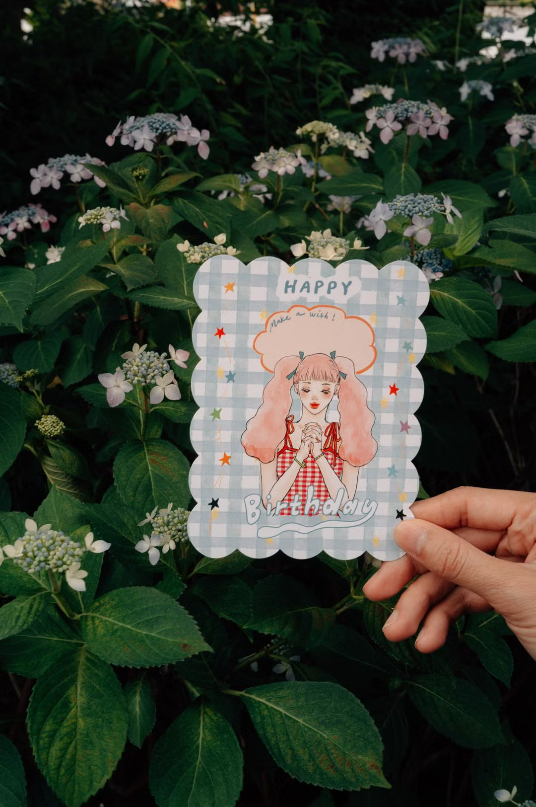 La Dolce Vita Birthday Shaped Card | Make a Wish (with envelope and sealing sticker)
