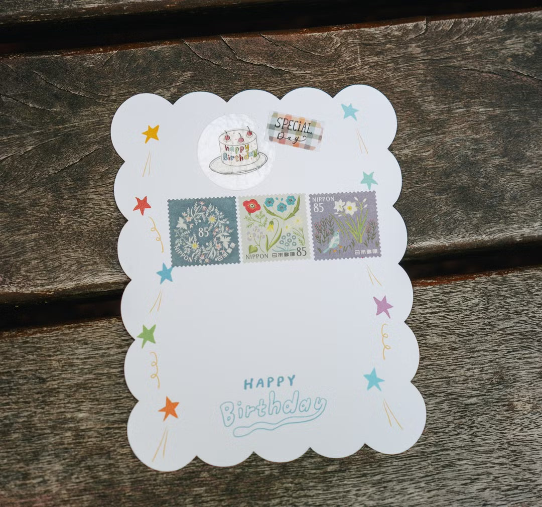 La Dolce Vita Birthday Shaped Card | Make a Wish (with envelope and sealing sticker)
