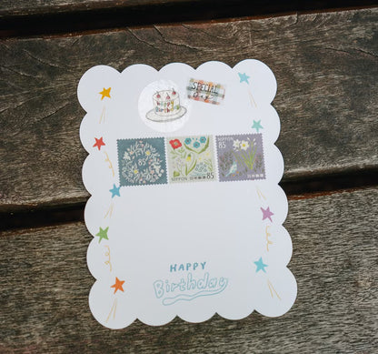 La Dolce Vita Birthday Shaped Card | Make a Wish (with envelope and sealing sticker)