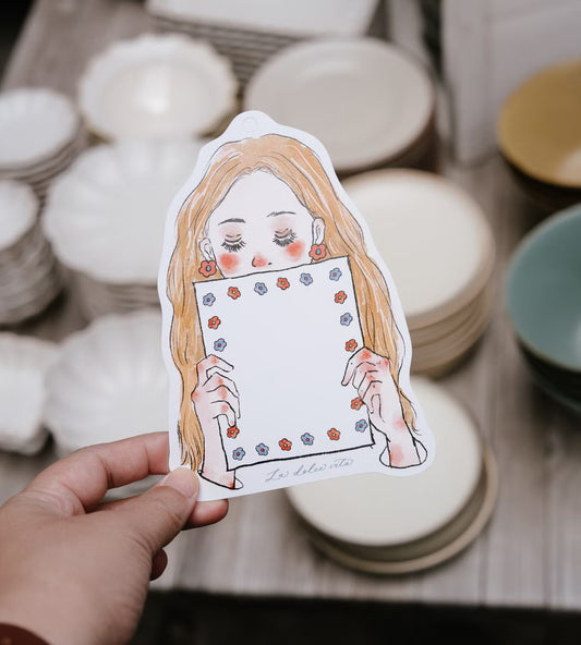 La Dolce Vita Birthday Shaped Card | Sweet Conversation (with envelope and sealing sticker)