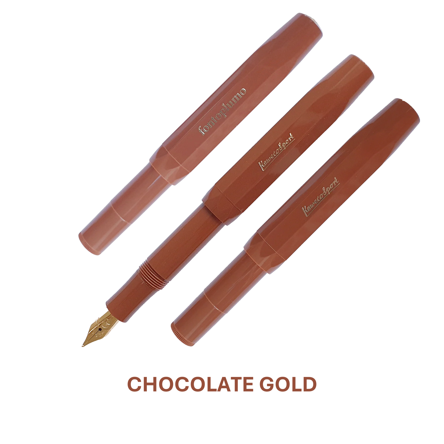 Fontoplumo Exclusive | Sport Fountain Pen Chocolate Silver/Gold (2022)