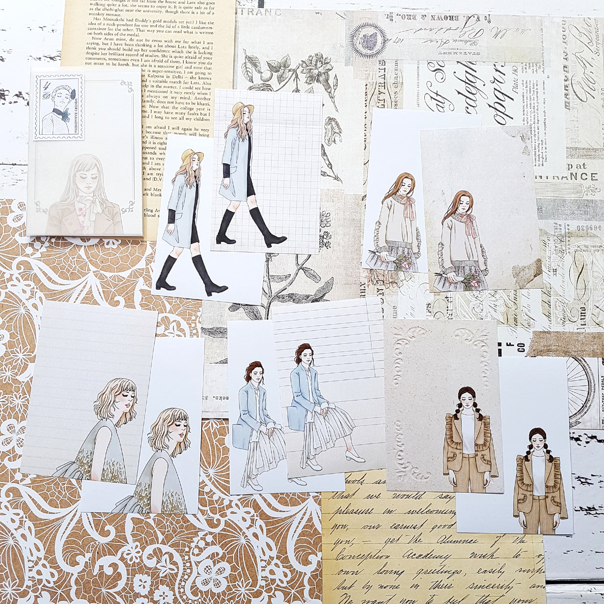 Note Paper Set | Dolls
