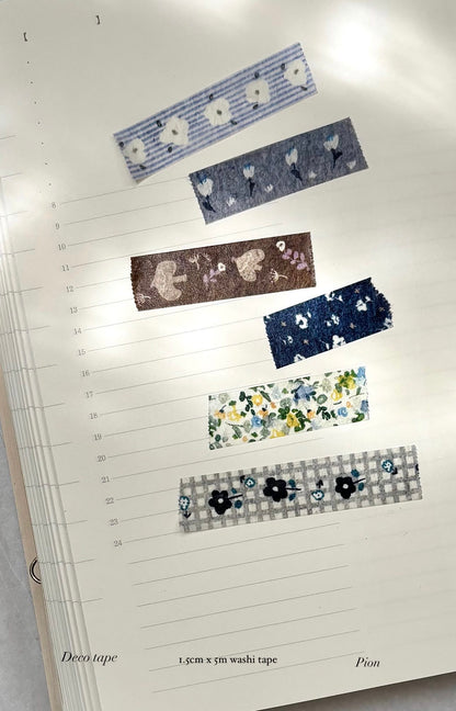 Washi Tape | Deco Tape 1 - 6 (1.5cm) (with options)