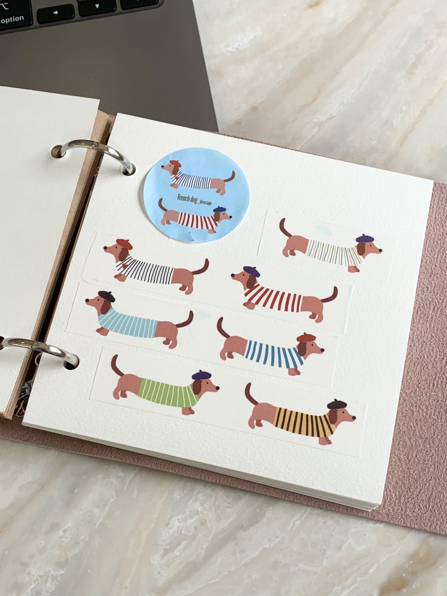 Maison de Summer Washi Deco Tape | French Dog (2cm)