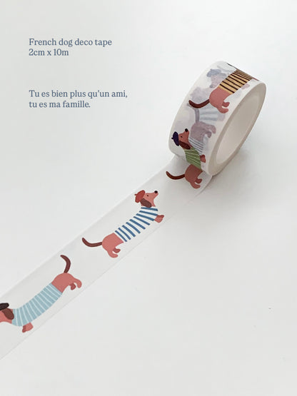 Maison de Summer Washi Deco Tape | French Dog (2cm)