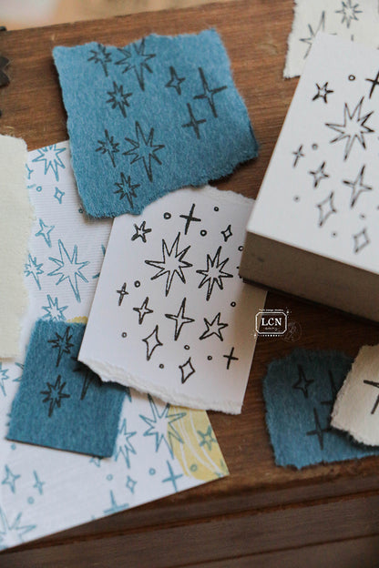 Stamps Set | Hand Drawn Stars M (set of 3)