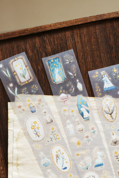 Die-cut PET Tape | Forest Witch Gathering Light (5cm) (with Starry Foil)