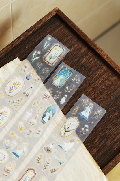 Die-cut PET Tape | Forest Witch Gathering Light (5cm) (with Starry Foil)
