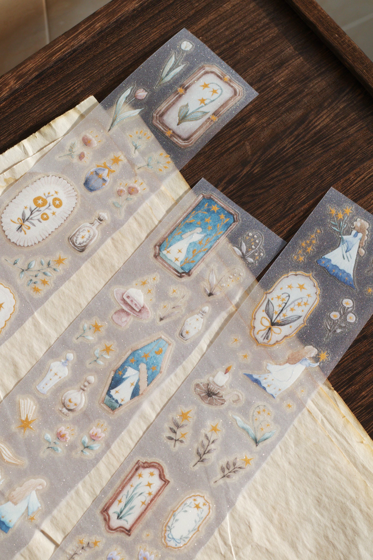 Die-cut PET Tape | Forest Witch Gathering Light (5cm) (with Starry Foil)