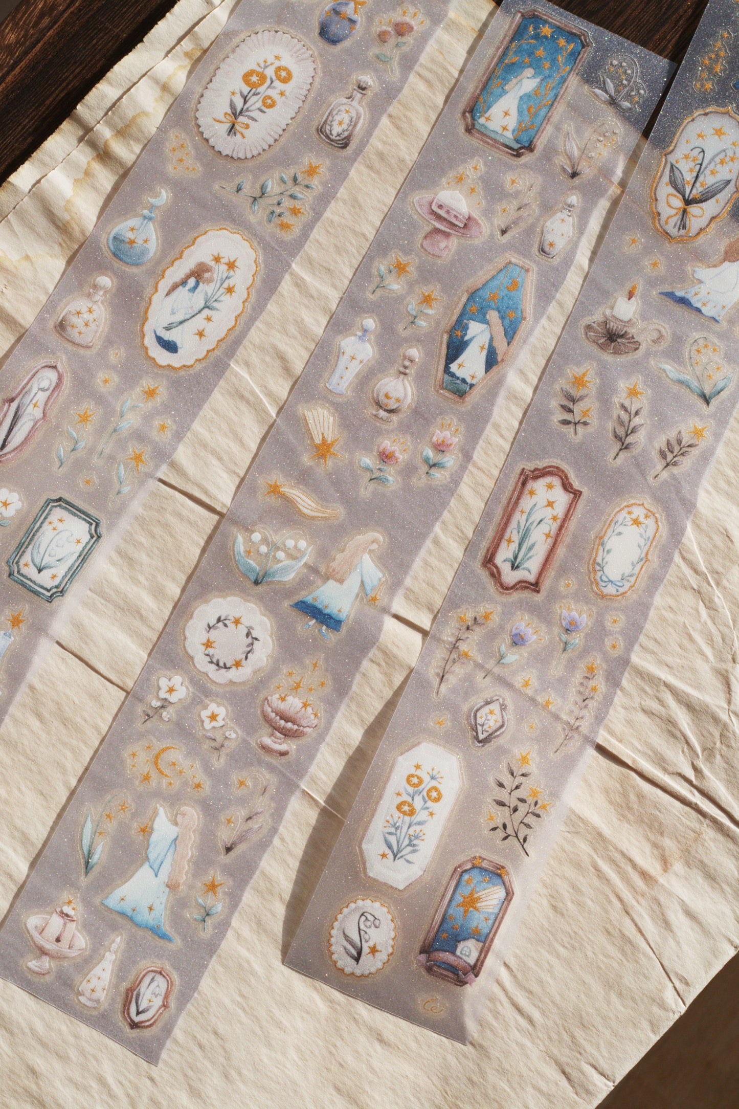 Die-cut PET Tape | Forest Witch Gathering Light (5cm) (with Starry Foil)