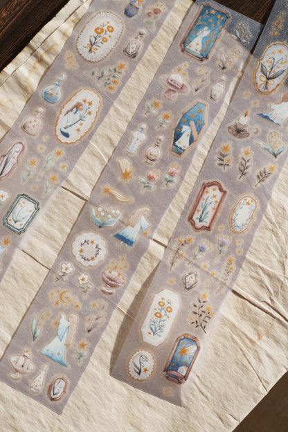 Die-cut PET Tape | Forest Witch Gathering Light (5cm) (with Starry Foil)