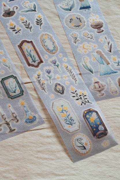 Die-cut PET Tape | Forest Witch Gathering Light (5cm) (with Starry Foil)