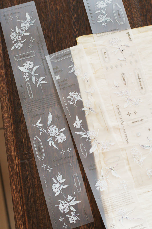 Die-cut Matte PET Tape | #BridalWreath / Thunberg Spirea (5cm)