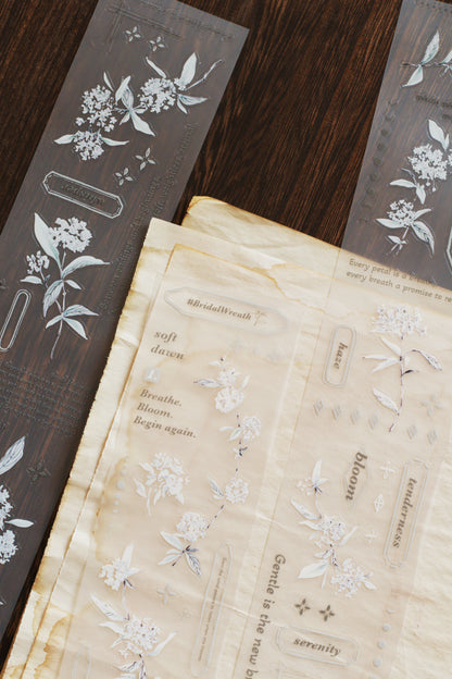 Die-cut Matte PET Tape | #BridalWreath / Thunberg Spirea (5cm)