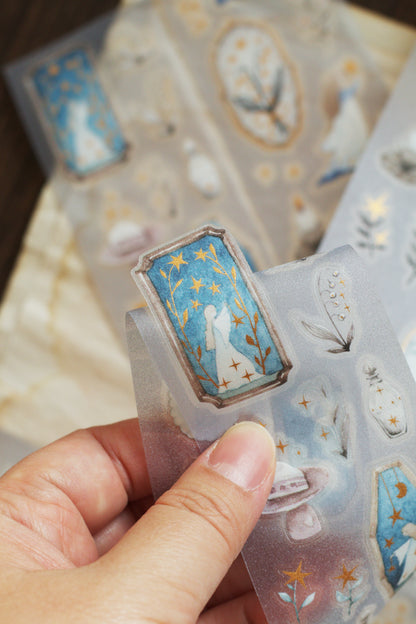 Die-cut PET Tape | Forest Witch Gathering Light (5cm) (with Starry Foil)