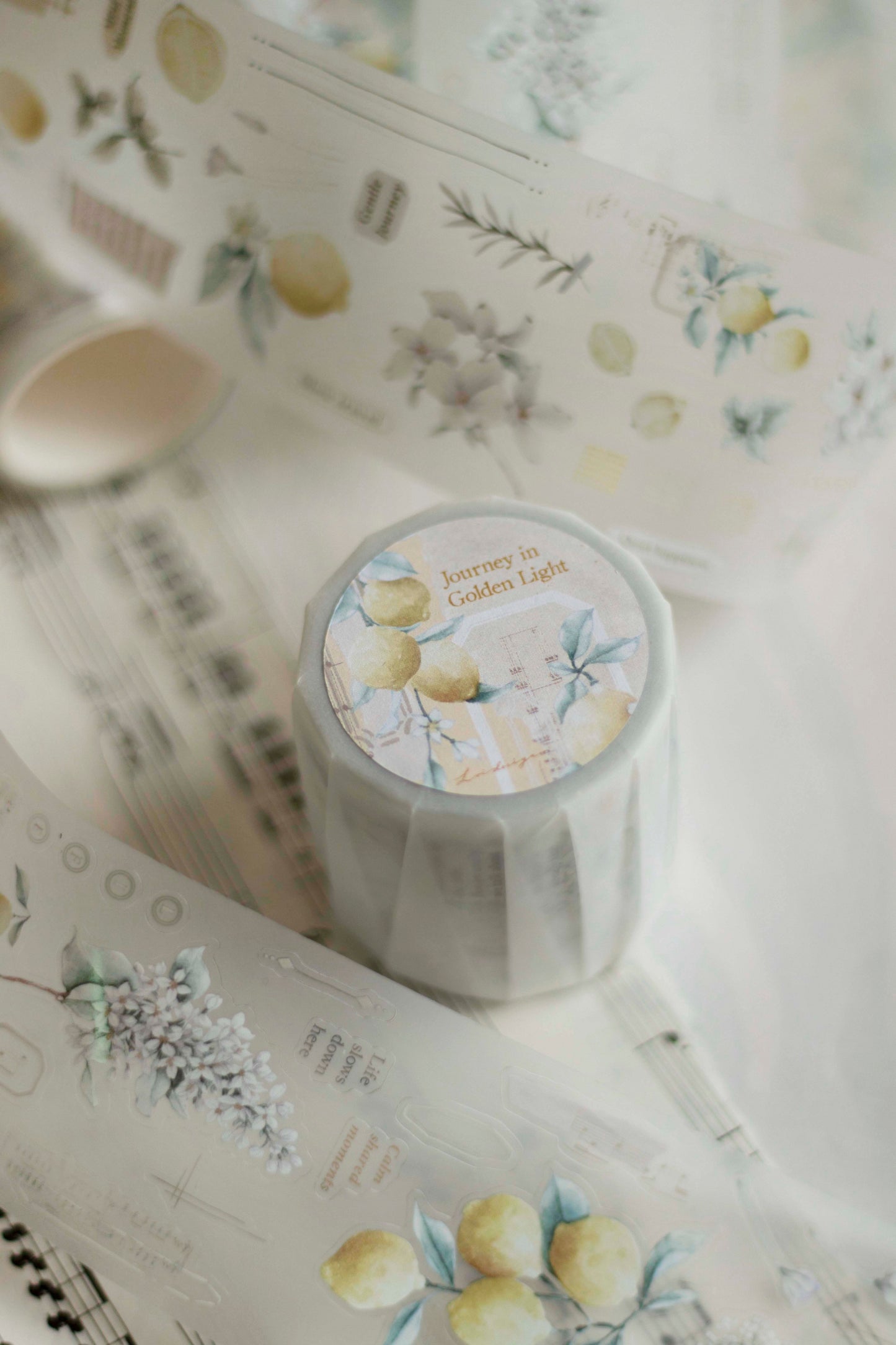 Die-cut Matte PET Tape | Journey in Golden Light (5cm)