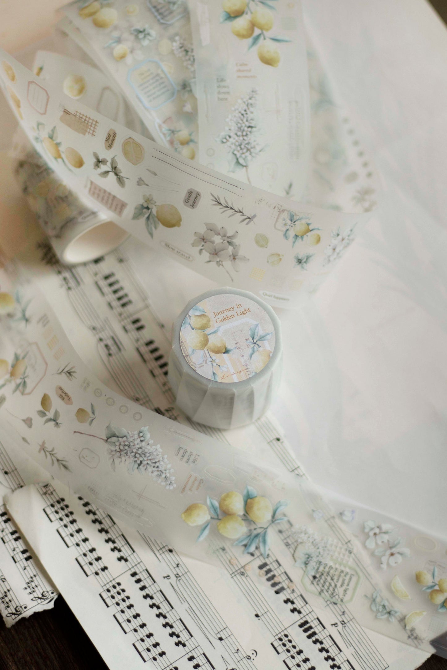 Die-cut Matte PET Tape | Journey in Golden Light (5cm)