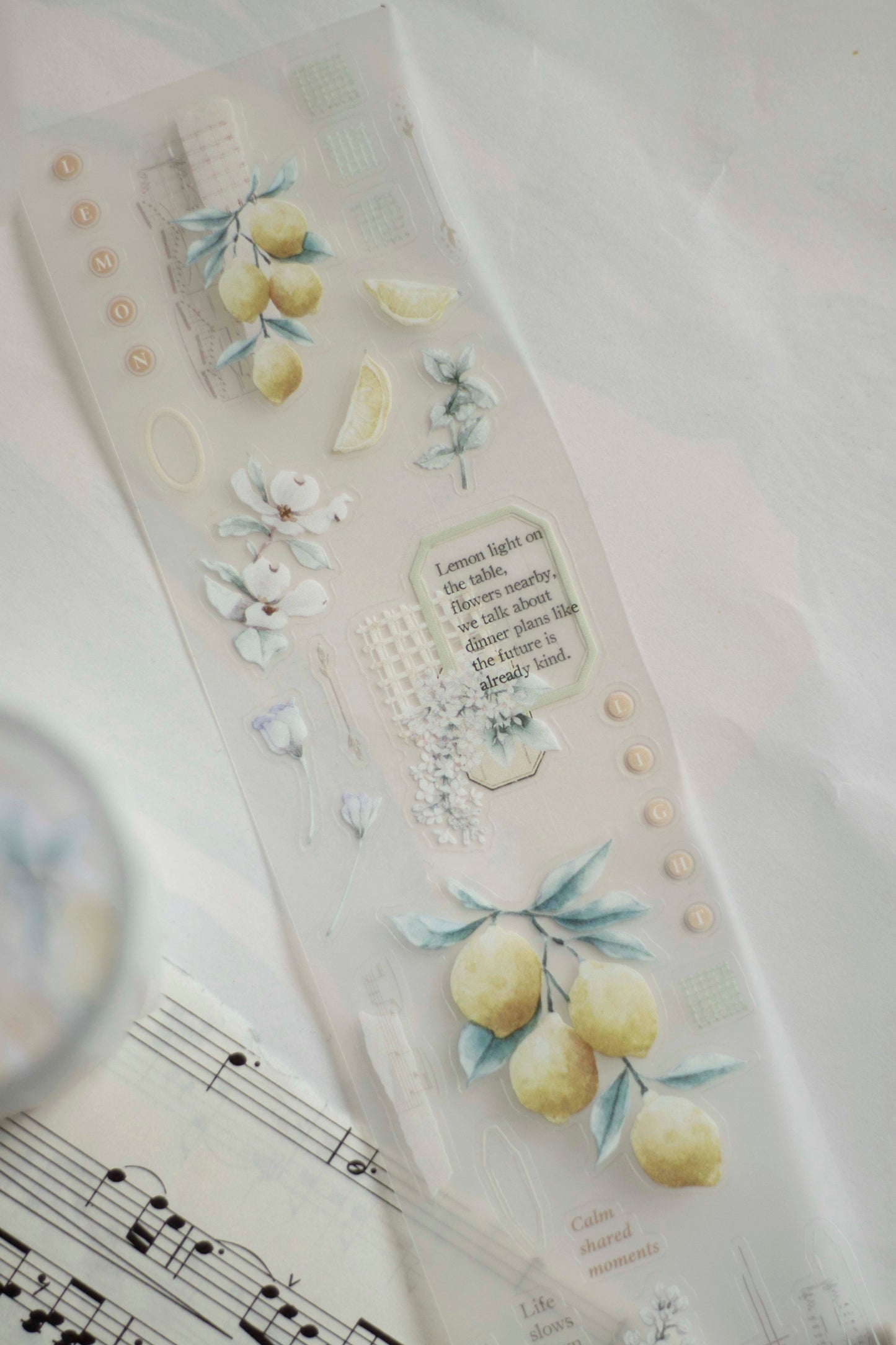Die-cut Matte PET Tape | Journey in Golden Light (5cm)