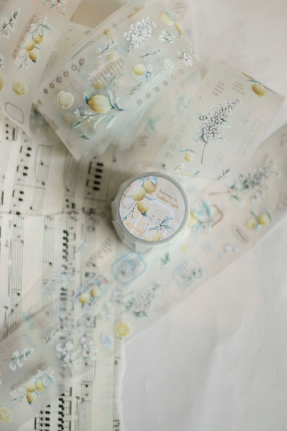Die-cut Matte PET Tape | Journey in Golden Light (5cm)