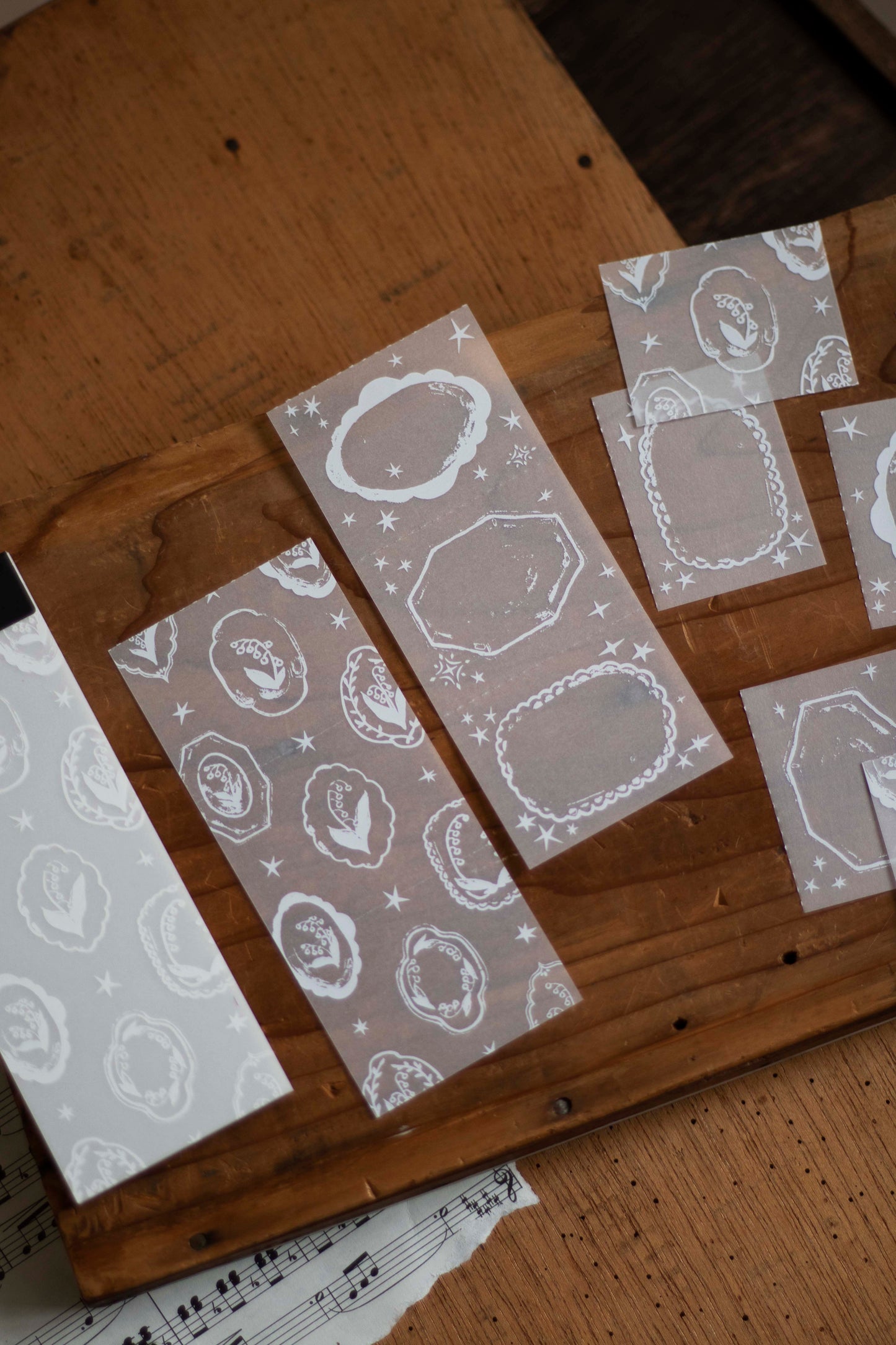 Tracing Paper Memo Pad | Lily of the Valley Collection – Flower Tray