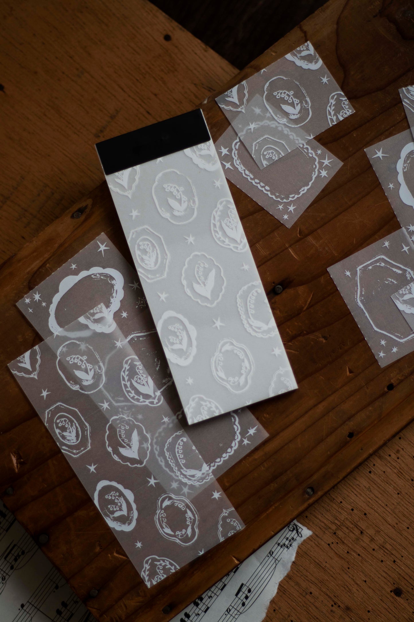 Tracing Paper Memo Pad | Lily of the Valley Collection – Flower Tray