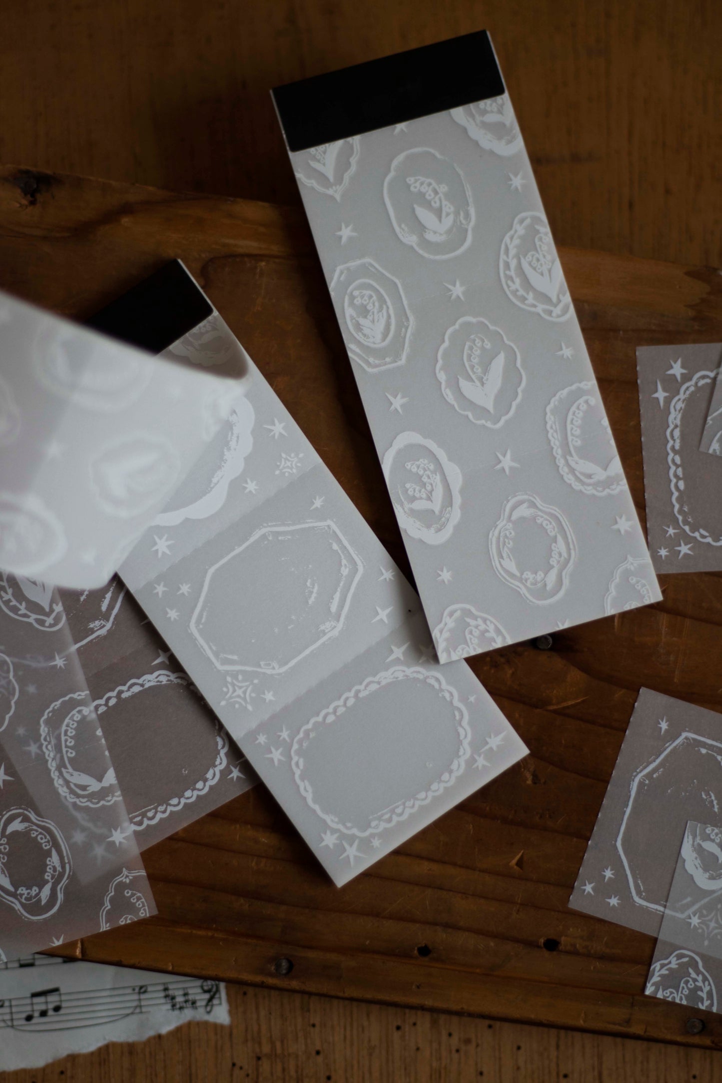 Tracing Paper Memo Pad | Lily of the Valley Collection – Flower Tray