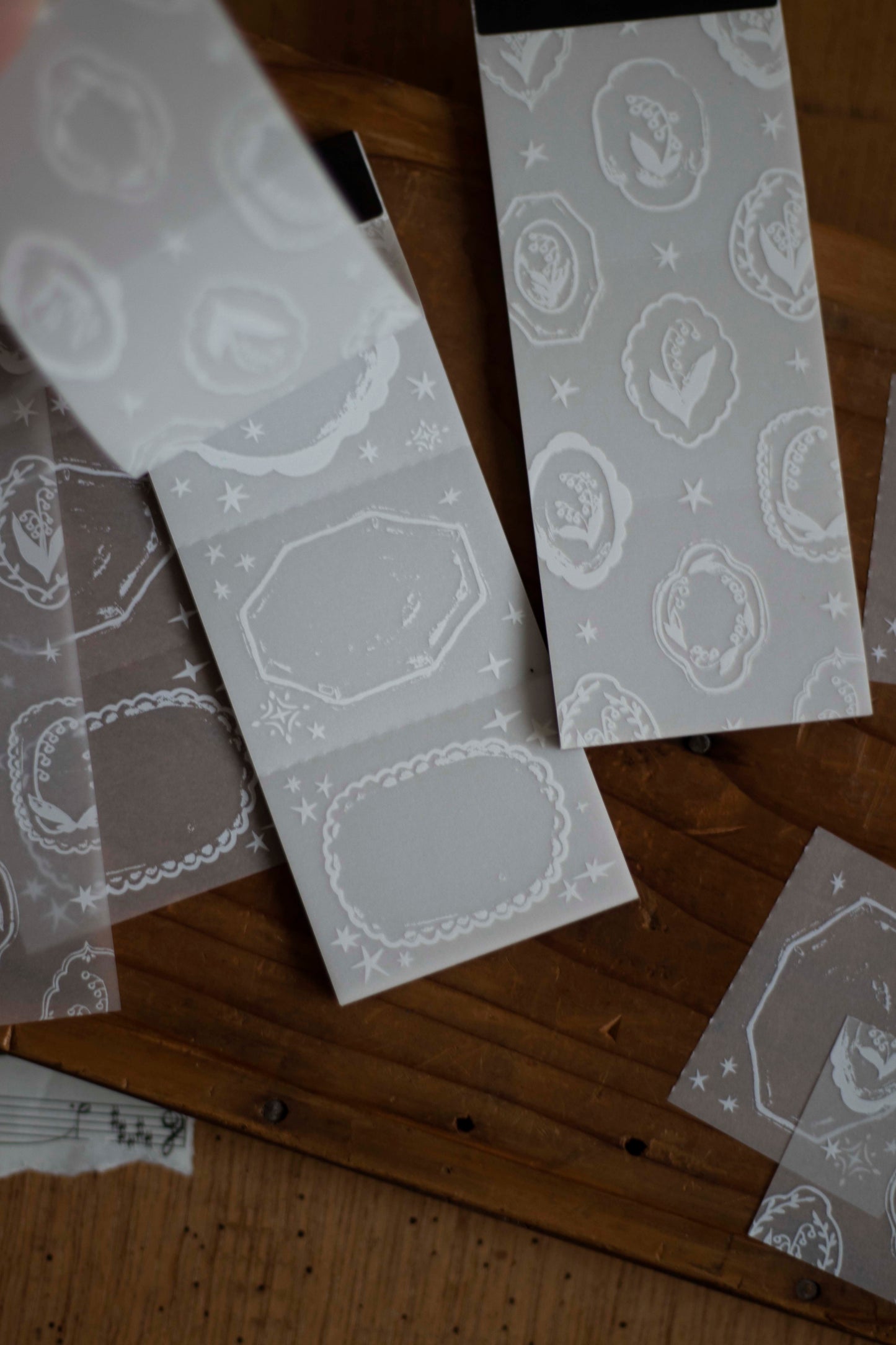 Tracing Paper Memo Pad | Lily of the Valley Collection – Flower Tray