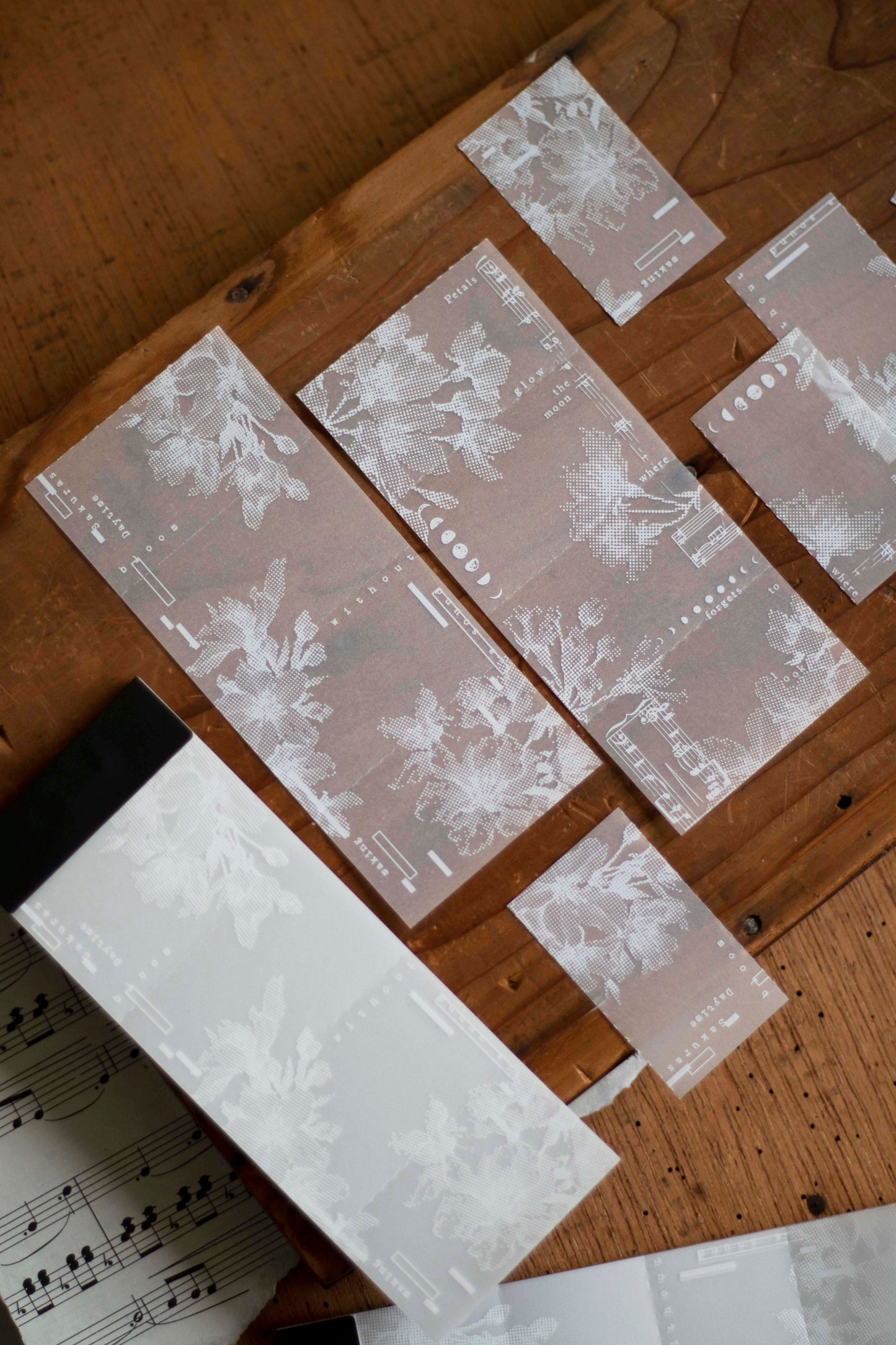 Tracing Paper Memo Pad | The Order of Bloom – Day & Night Cherry Blossoms