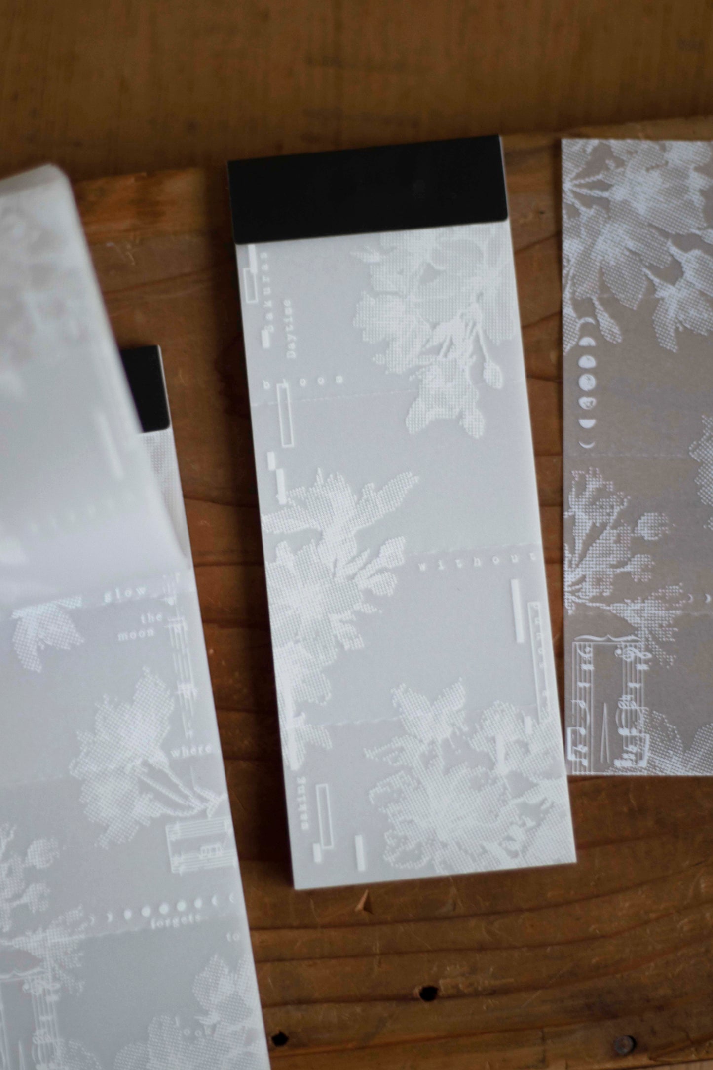 Tracing Paper Memo Pad | The Order of Bloom – Day & Night Cherry Blossoms