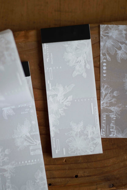 Tracing Paper Memo Pad | The Order of Bloom – Day & Night Cherry Blossoms