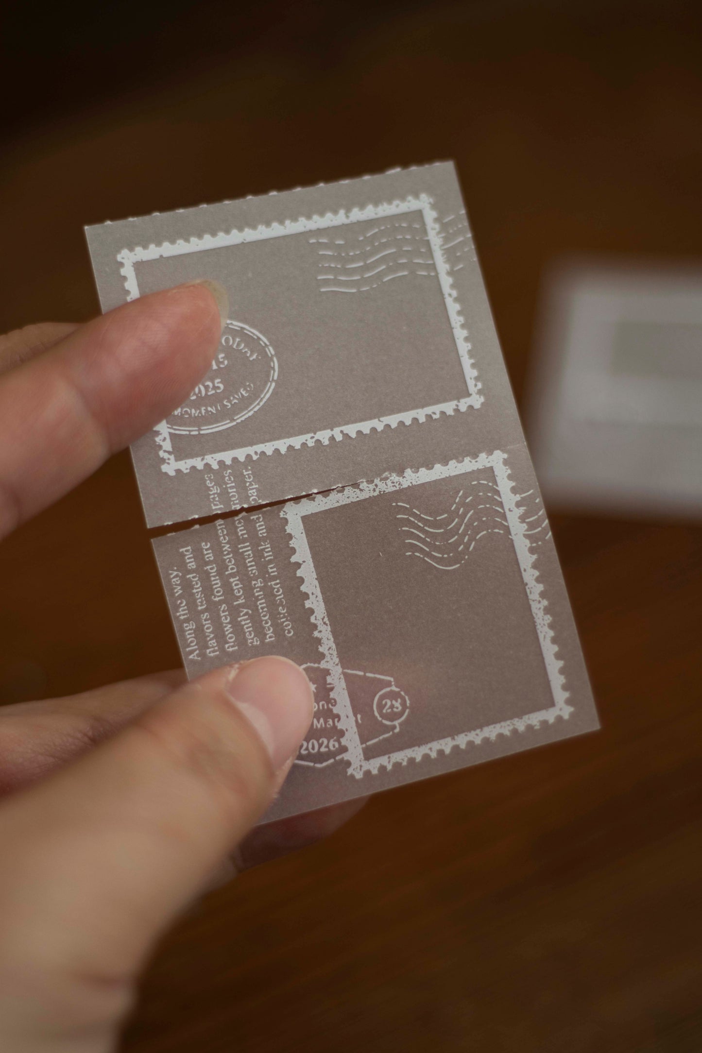 Loi Design Tracing Paper Memo Pad | Postage Stamp Collection