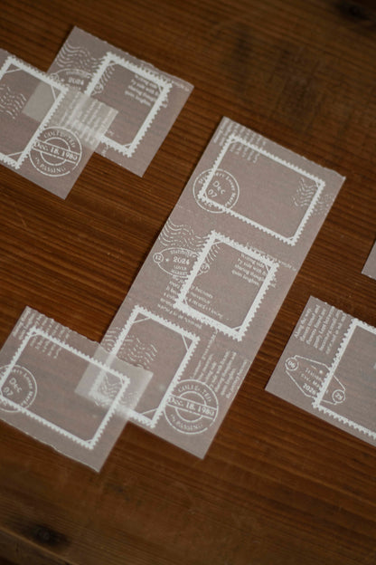 Loi Design Tracing Paper Memo Pad | Postage Stamp Collection