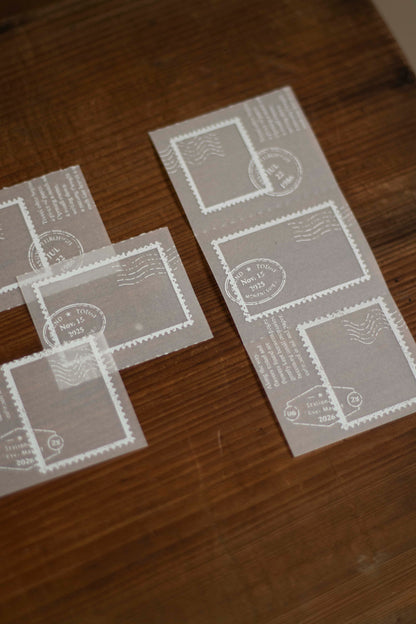 Loi Design Tracing Paper Memo Pad | Postage Stamp Collection