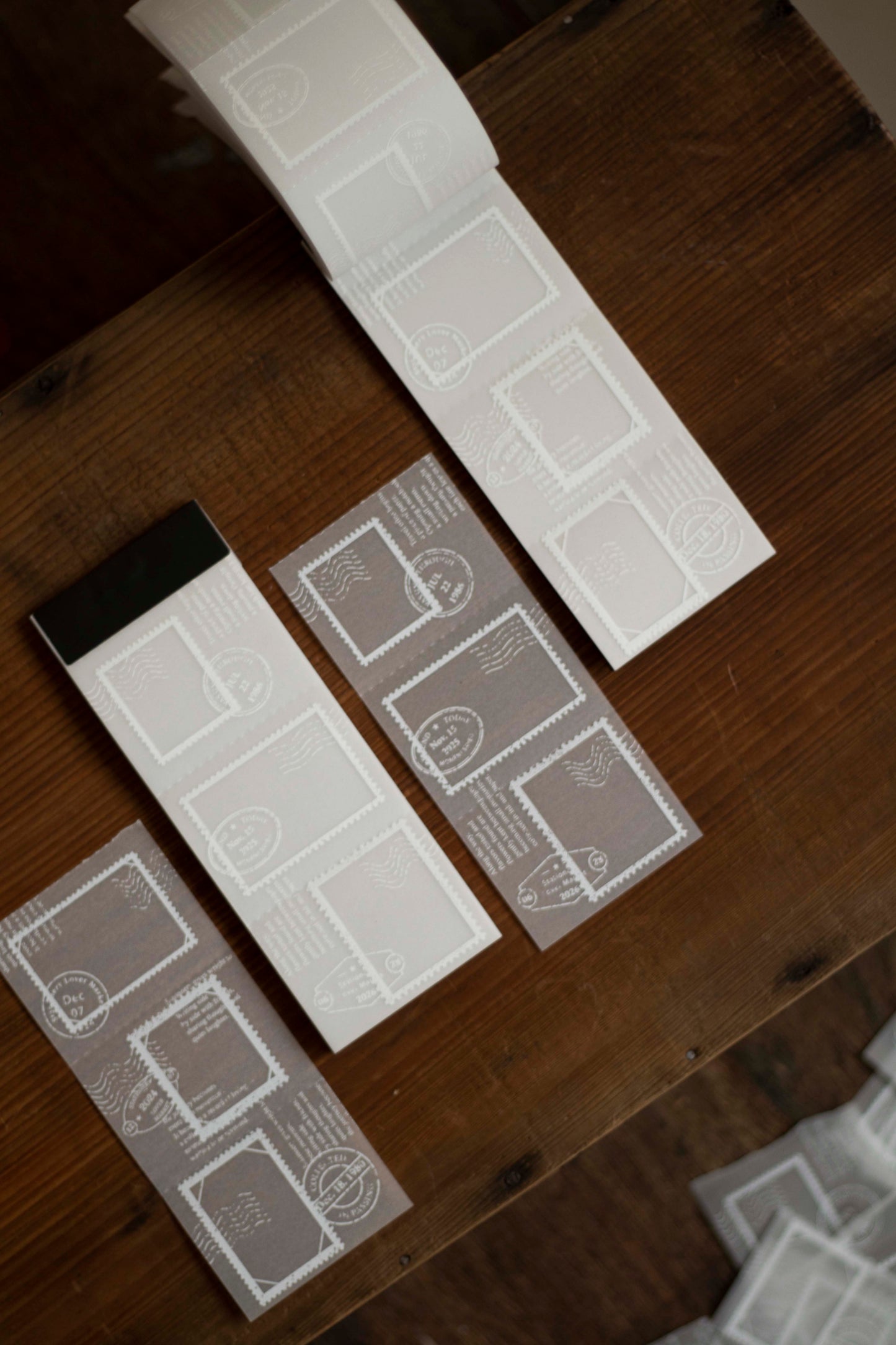 Loi Design Tracing Paper Memo Pad | Postage Stamp Collection