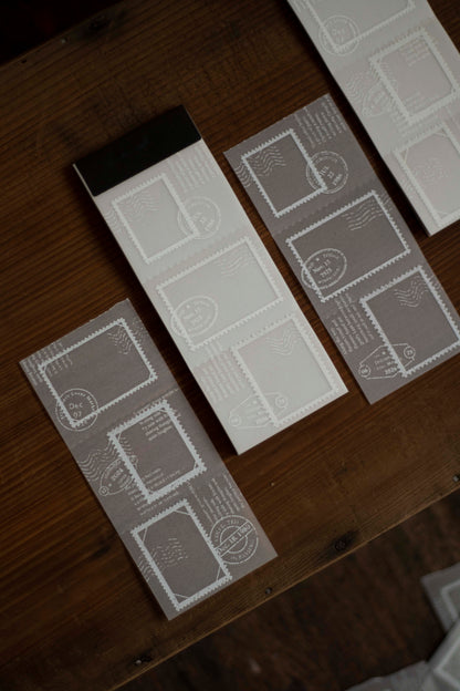 Loi Design Tracing Paper Memo Pad | Postage Stamp Collection